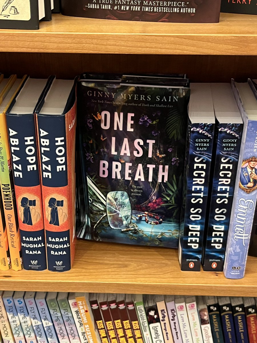 Look at this awesome new young adult novel by Ginny Myers Sain that I found at Riverstone Books. I quickly bought that sucker. Yea for indie bookstores!