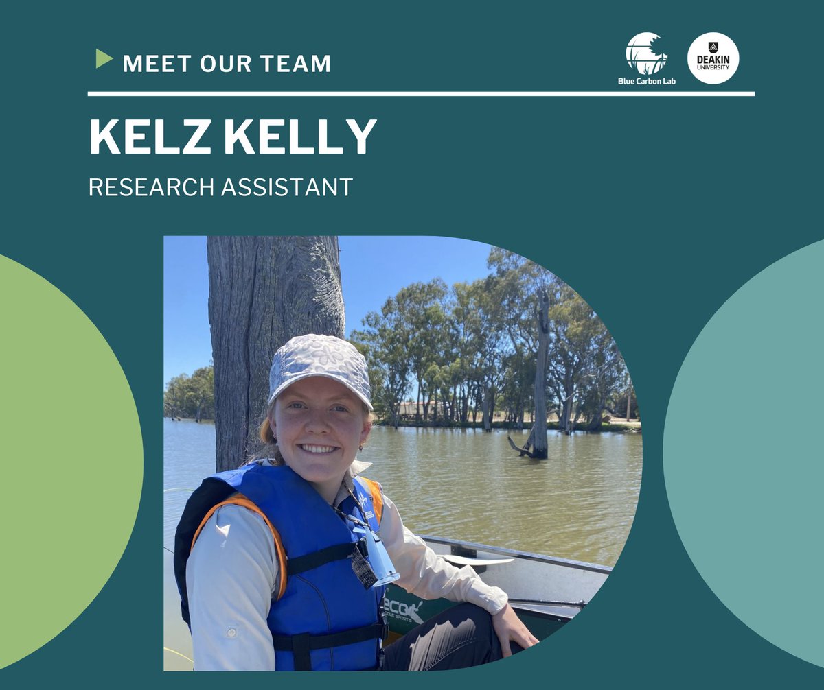 Meet the team! Kelz joins us as a research assistant with the #TealCarbon team, conducting fieldwork & citizen science projects across Victoria. Kelz aims to educate the public on improving water quality, promoting biodiversity & carbon capture 🐸💧 More: bluecarbonlab.org/lab-members/ke…
