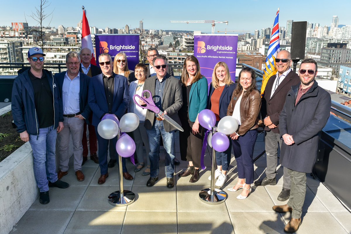 Today we cut the ribbon for The Aster! 82 new purpose-built affordable rental homes for families, seniors, and people with disabilities. We are grateful for the opportunity to open these new homes on the stolen lands of the xʷməθkʷəy̓əm, Sḵwx̱wú7mesh, and səlilwətaɬ Peoples.