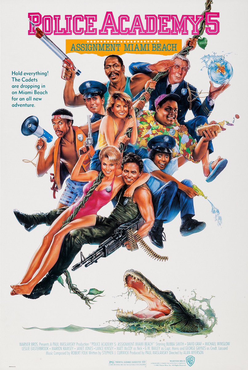 FilmNewsNos's tweet photo. 🎬MOVIE HISTORY: 36 years ago today, March 18, 1988, the movie ‘Police Academy 5: Assignment Miami Beach’ opened in theaters!

#MichaelWinslow #MattMcCoy #DavidGraf #BubbaSmith #MarionRamsey #LeslieEasterbrook #TabThacker #GeorgeGaynes #GWBailey #LanceKinsey #GeorgeRRobertson https://t.co/CyZZZ3fvl0