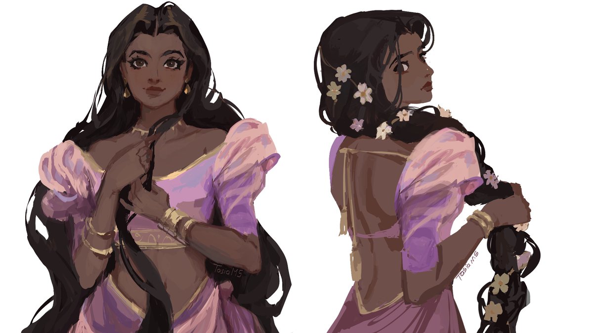 desi rapunzel concept art