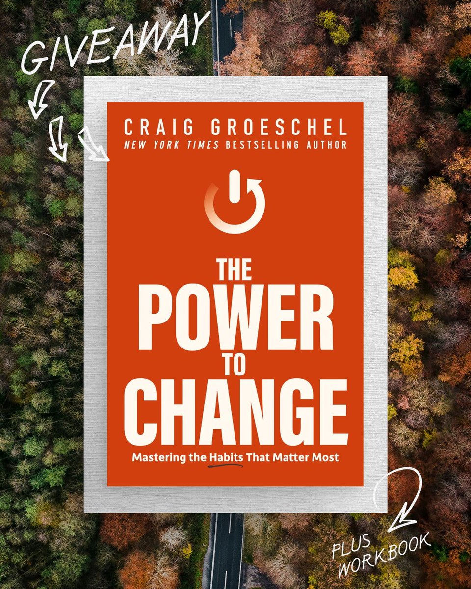 Now is the perfect time to tune up your habits! Like this post & tag a friend in the comments to be entered to win The Power To Change by @craiggroeschel (book + workbook)! *Winner chosen at 12pm on 3/27. USA entries only. All platforms* #GLS24 #Leadership #CraigGroeschel