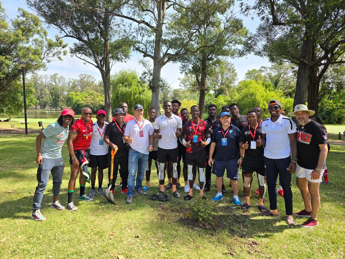 We took our tree planting initiative to Uruguay where we linked up with @kenyalioness and our fans to play our role in combating climate change by planting trees for a sustainable future. #Shujaa