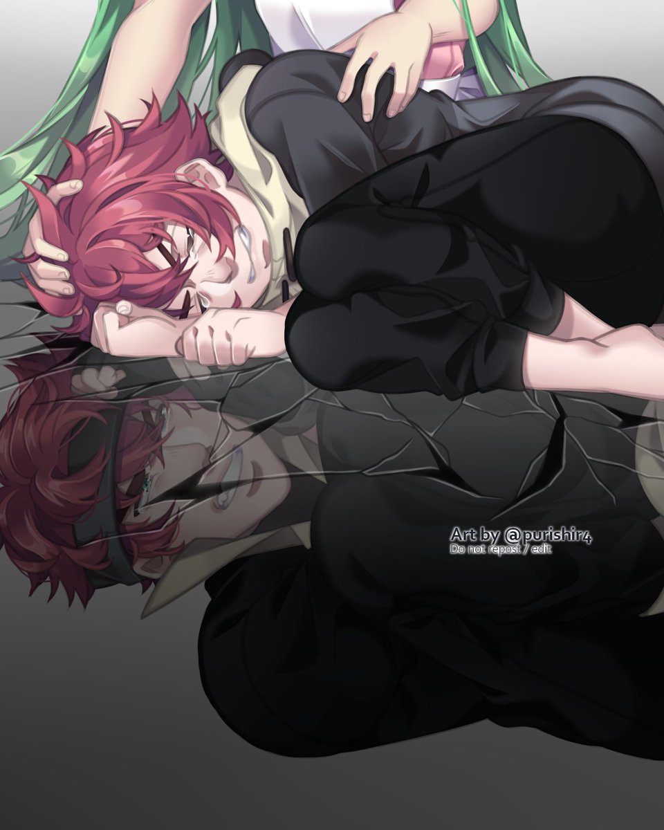 Purishir4's tweet photo. • Original Character | Pokemon Prism •
I clearly have a love-hate for Shouta, it was fun to make him suffer in his time. He was just an AU, I could leave him traumatized and nothing would happen uwu 
I seem to remember that I based the illustration on a Tokyo Ghoul ending🤔 https://t.co/iyCj1FOFUB