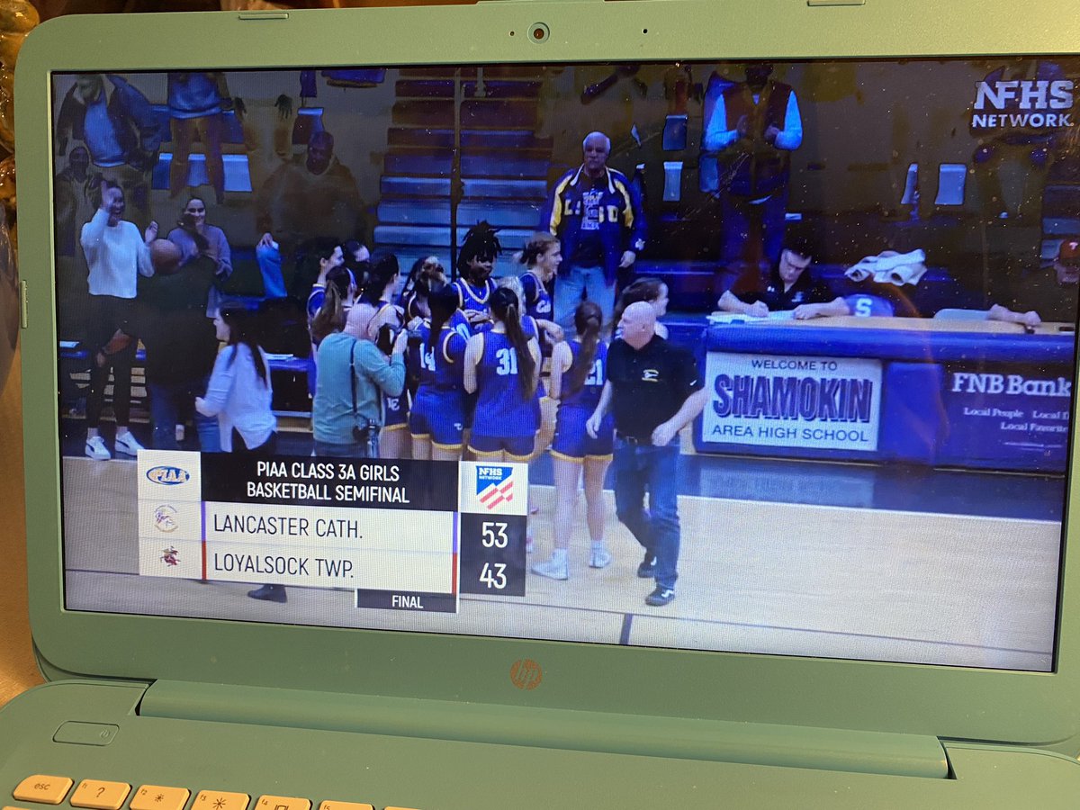 TJ Eck (@tjeck_tv) on Twitter photo Congratulations to the alma mater <a href="/LCHS_GBBall/">Lancaster Catholic Girls BBall</a> for winning tonight and advancing to the Class 3A state championship game!
Representing the L-L League at the highest level.
S/O to <a href="/MBolesky/">Mary Bolesky</a>, <a href="/rylee_kraft/">rylee kraft</a>, <a href="/22StellaHiggins/">Stella Higgins</a> and the rest of the squad! Congratulations to the alma mater <a href="/LCHS_GBBall/">Lancaster Catholic Girls BBall</a> for winning tonight and advancing to the Class 3A state championship game!
Representing the L-L League at the highest level.
S/O to <a href="/MBolesky/">Mary Bolesky</a>, <a href="/rylee_kraft/">rylee kraft</a>, <a href="/22StellaHiggins/">Stella Higgins</a> and the rest of the squad!