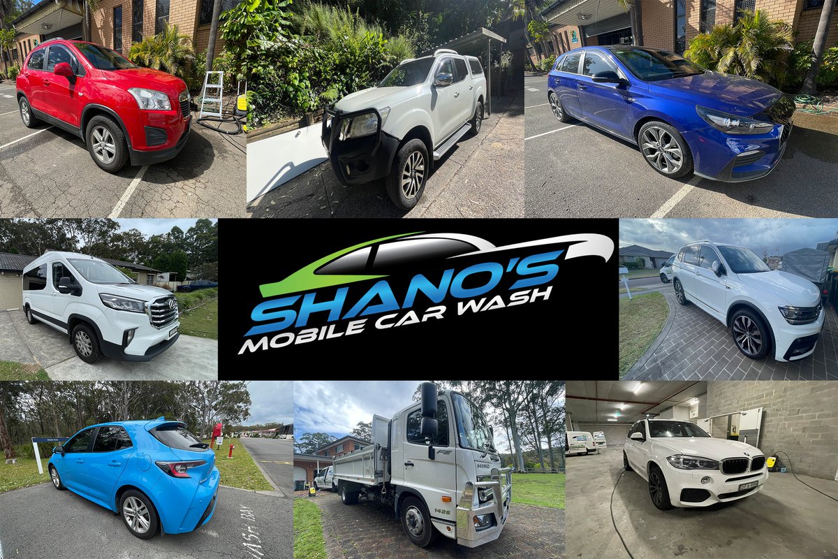 ShanoWash's tweet photo. Mobile Car Wash NSW Central Coast - Wong region Don't spent your valuable time lining up at your local car wash ! Let me come to you. Affordable and reliable and all in the convenience of your own home or workplace. BOOKINGS ARE ESSENTIAL https:https://t.co/odKVZDkXfC https://t.co/M1Ao82mqhh