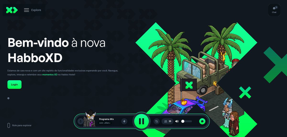 [NO AR] Programa Programa Mix com o locutor Alien!
Vêm ganhar câmbios🪙🤑💰? >>
HabboXD.com.br

#HabboPT #HabboBR