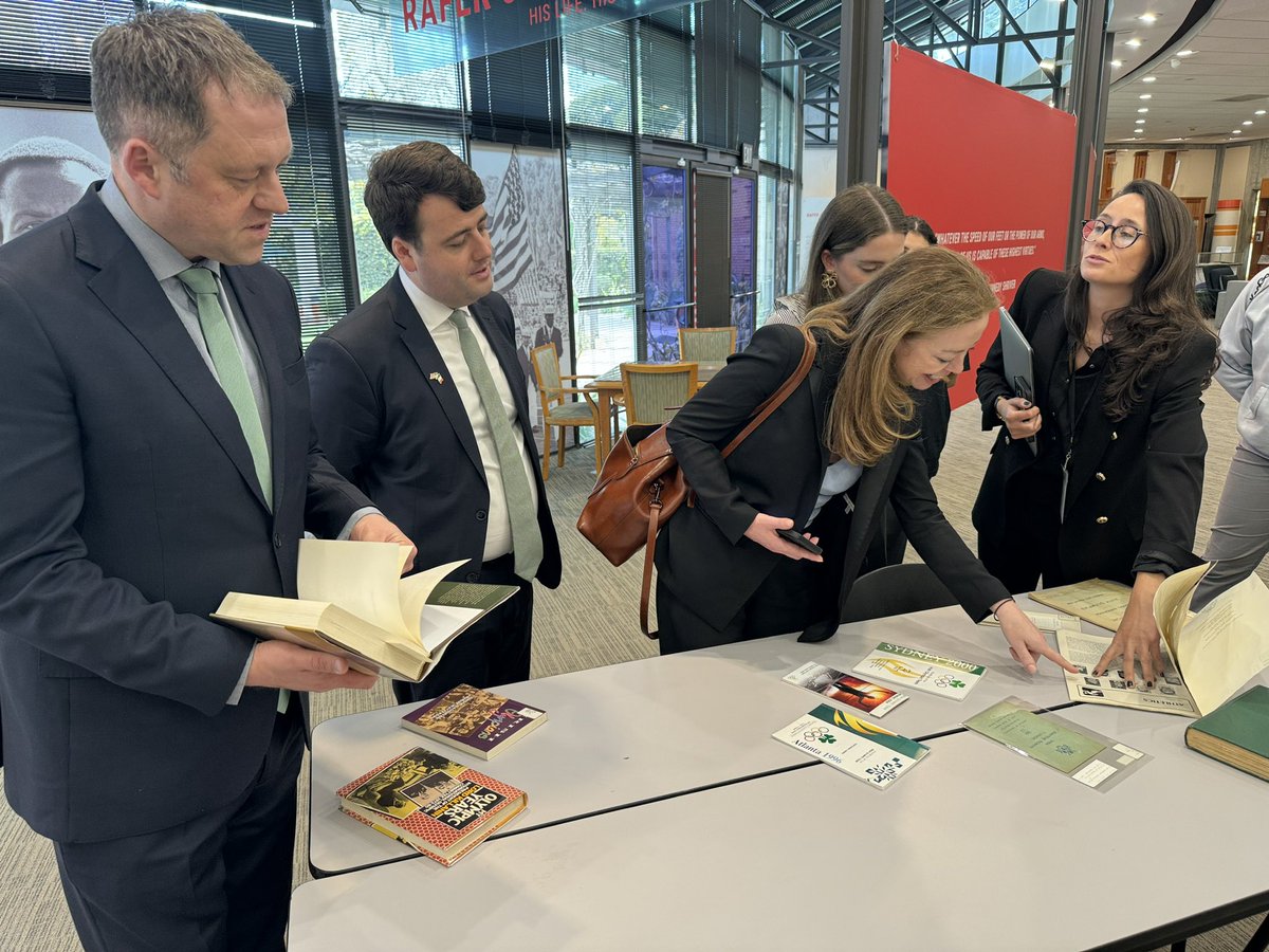 We were thrilled to meet Marcella Smyth, Consul General of Ireland, and her delegation for a tour of our sports library and visit about the 40 years of impact of the LA84 Foundation as a legacy of the 1984 Summer Olympics. May the road rise up where we meet again.