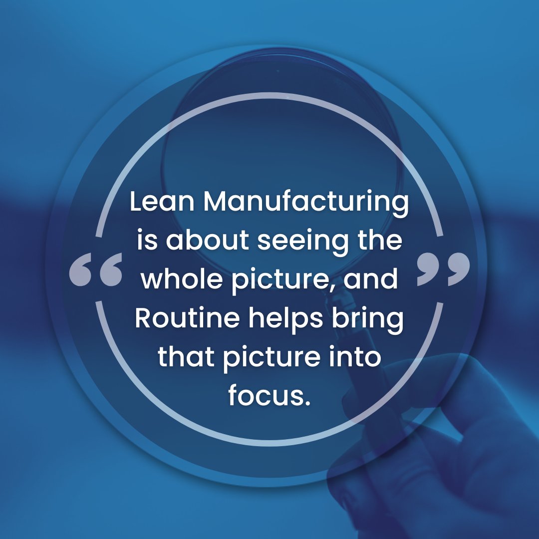 optgrty's tweet photo. Lean Manufacturing is about see then whole picture, and Routine helps bring that picture into focus. 

#LeanManufacturing #ContinuousImprovement #Efficiency #Productivity #WasteReduction #Kaizen #OperationsManagement #Manufacturing #Workflow #LeanThinking https://t.co/kq3L1KbfXT