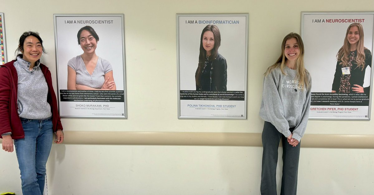 Janine Kwapis (she/her) (@j9kwapis) on Twitter photo Look at these first-gen scientists in the Kwapis lab! Shoko and <a href="/NeuroGretch/">Gretchen Pifer</a> - you are both an inspiration and we are lucky to have you! ❤️ Look at these first-gen scientists in the Kwapis lab! Shoko and <a href="/NeuroGretch/">Gretchen Pifer</a> - you are both an inspiration and we are lucky to have you! ❤️