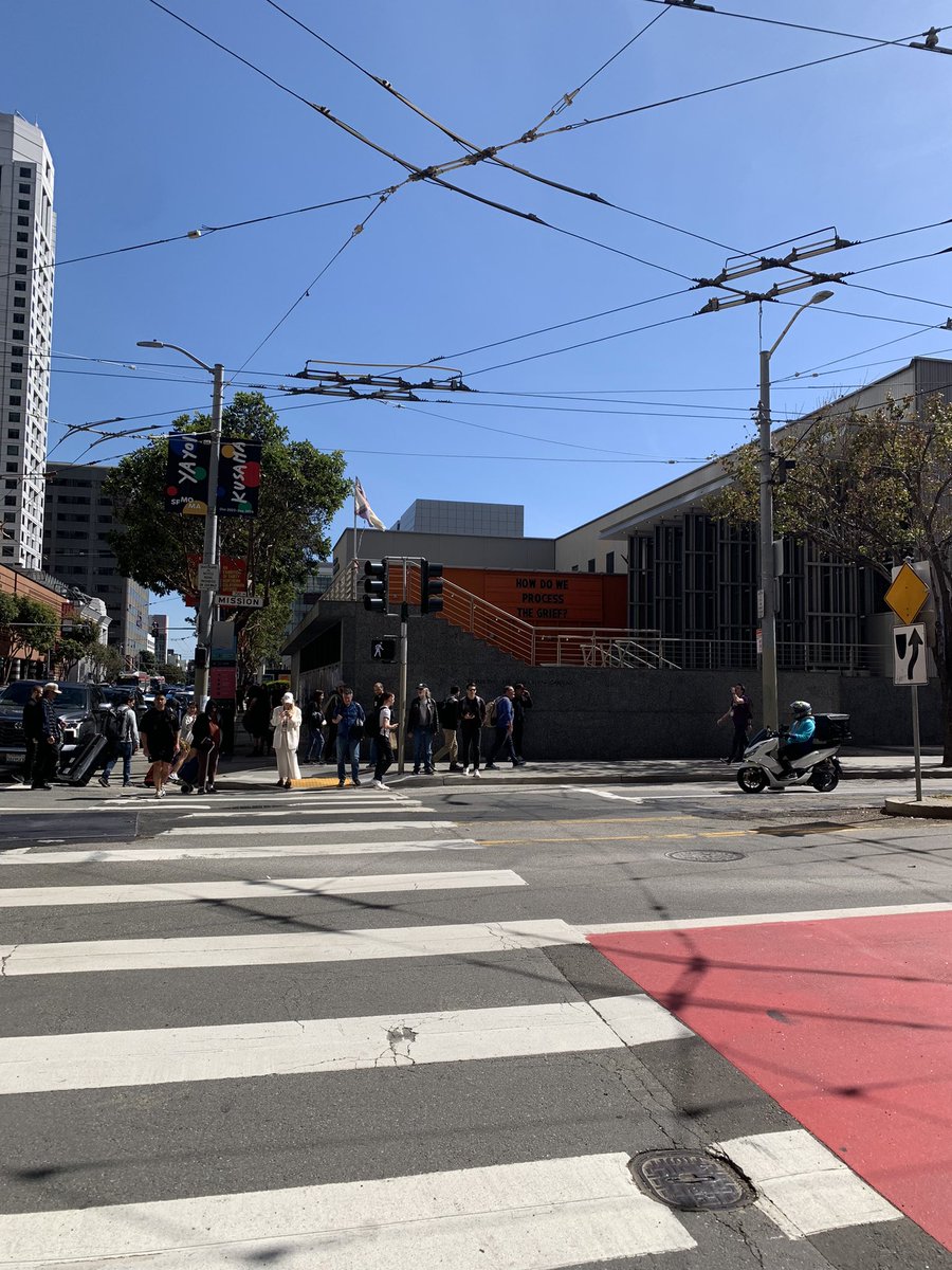 Due to recent events I’ve been dark jokingly calling #GDC2024 my “Grieving Developer’s Conference.”

Fittingly spotted this sign at Yerba Buena today.

So if you see me this week, here’s my open invite to vent with me about your grief, in whatever form it’s taking for you.