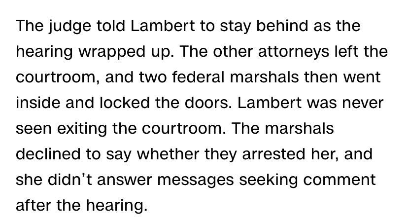 The odd tale of Stefanie Lambert takes another turn in DC courtroom, per @MarshallCohen: cnn.com/2024/03/18/pol… Lambert has been identified as a co-conspirator in the GA Trump case, indicted in Michigan & connected to voting system breaches in other states after 2020 election.