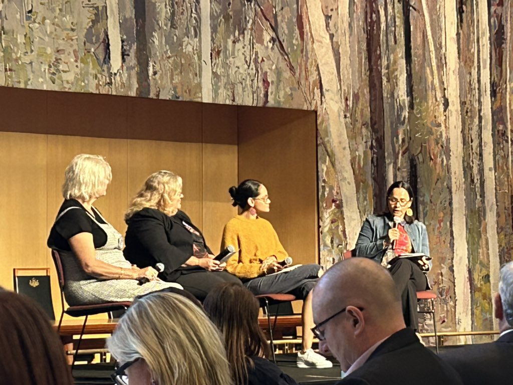 Hearing from these fabulous First Nations women now at the @PretermAlliance showcase in Canberra @DeannaStuartBu3 @cathchamber @kiarna_brown Marisa Smiler-Cairns Wonderful see the whole country focused on improving outcomes for women and babies #educate #empower #improve