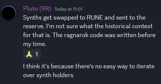 <a href="/THORChain/">THORChain</a> And don't forget 👉 REDEEM YOUR BEP2 Synths

They will NOT be refunded.