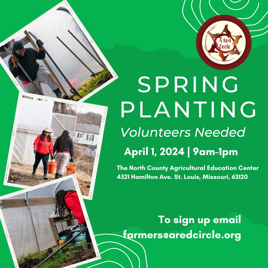 'When life hands you dirt, plant a seeds!' A Red Circle is looking for Volunteers to come plant seeds this Wednesday! April 1st 9am-1pm @ 4521 Hamilton Ave. St Louis, MO 63120 Sign up at farmers@aredcircle.org #StL #communitygarden #northcounty