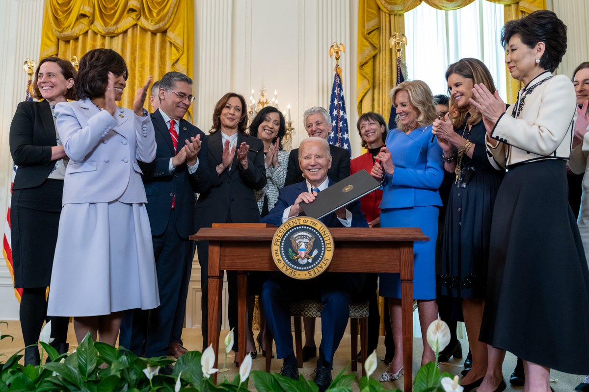 Happy Women’s History Month from the White House! Our Administration is committed to building a world worthy of the dreams and goals of all women and girls.