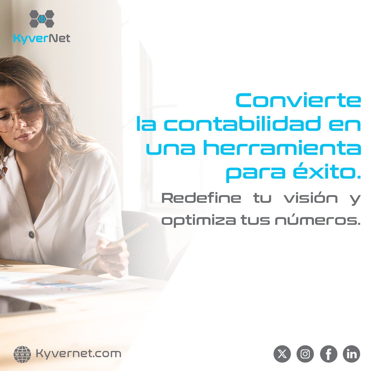 Kyvernet's tweet photo. Kyvernet potencia tu empresa con asesoría contable de vanguardia. Te brindamos confianza y control para lograr un crecimiento sólido de tu empresa.

#Kyvernet #asesoriacontable  #serviciosfinancieros #contabilidadyfinanzas #empresa #modernizacion https://t.co/sksMpJG8v4