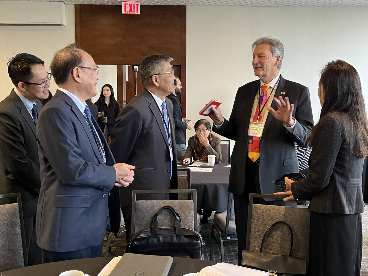 TaiwanInCanada's tweet photo. Gratitude to @JohnMcKayLib for inspiring words to kick off today’s packed Forum on #EconomySecurity. It's not just about #Taiwan's strategic position or economic significance—it's about standing up for the very soul of democracy, for a future where nations are free from coercion. https://t.co/JFWnaCnwRT