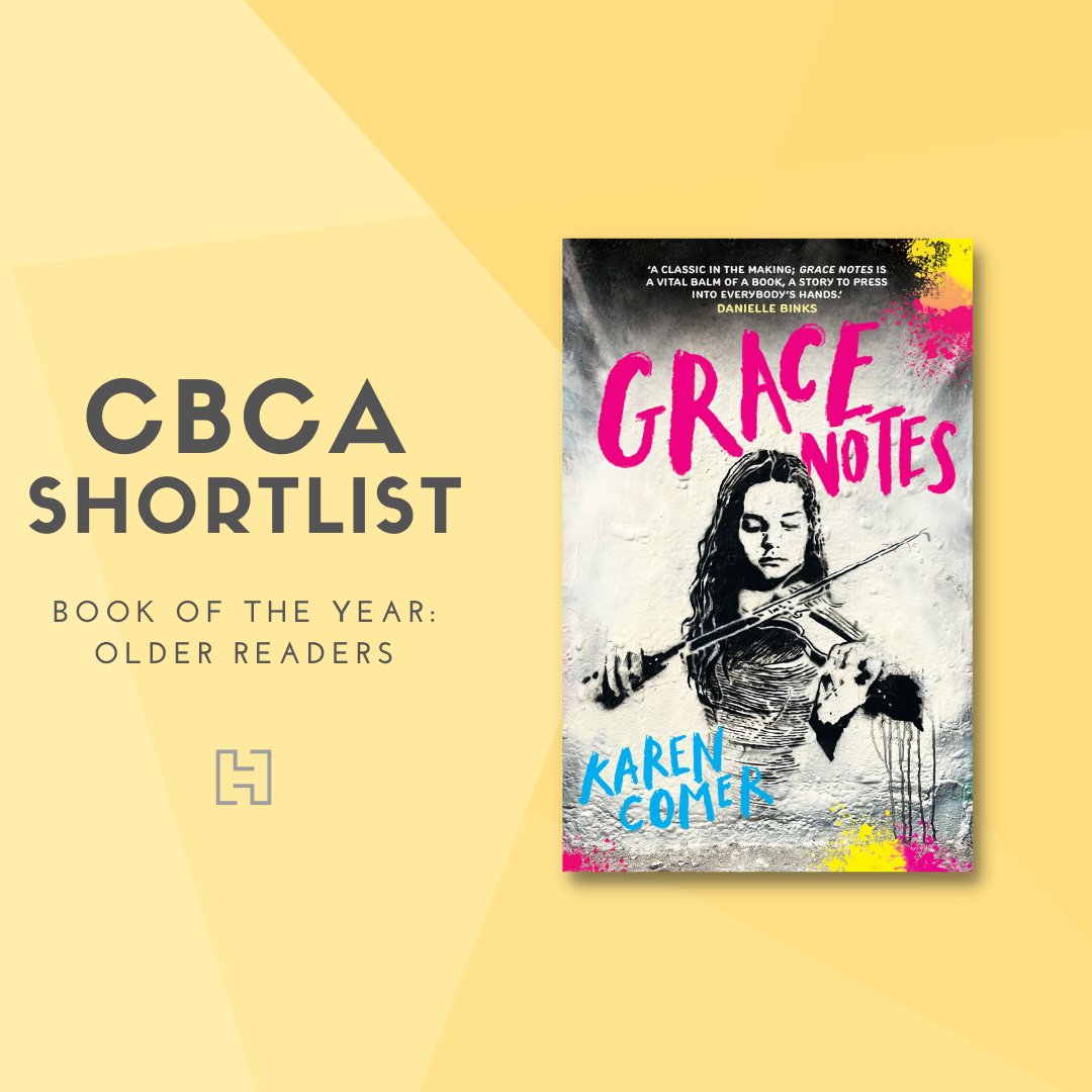 Grace Notes by Karen Comer is Shortlisted for Book of the Year: Older Readers! 🎵 @TheCBCA #CBCA2024 #cbcabookoftheyearawards