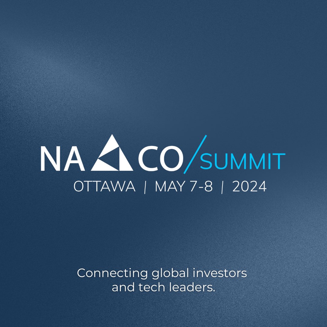 Connect with investors, innovators and tech leaders at NACO Summit 2024 in Ottawa on May 7-8. Request an invitation at 🇨🇦nacosummit.com/apply

#NACOsummit