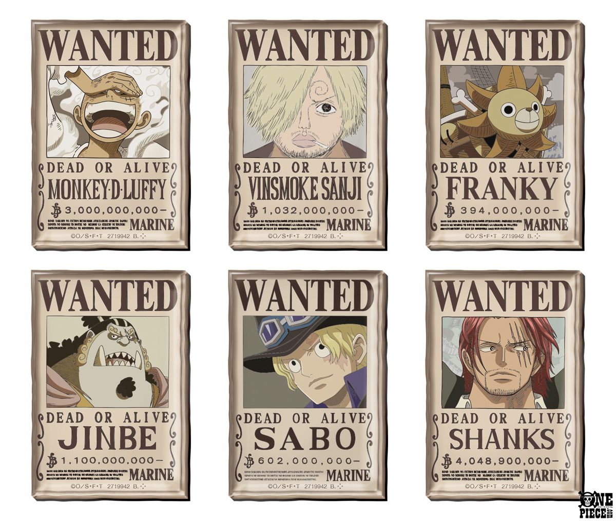 一緒に使って楽しいメモカード付きの 『#ONEPIECE』マグネット