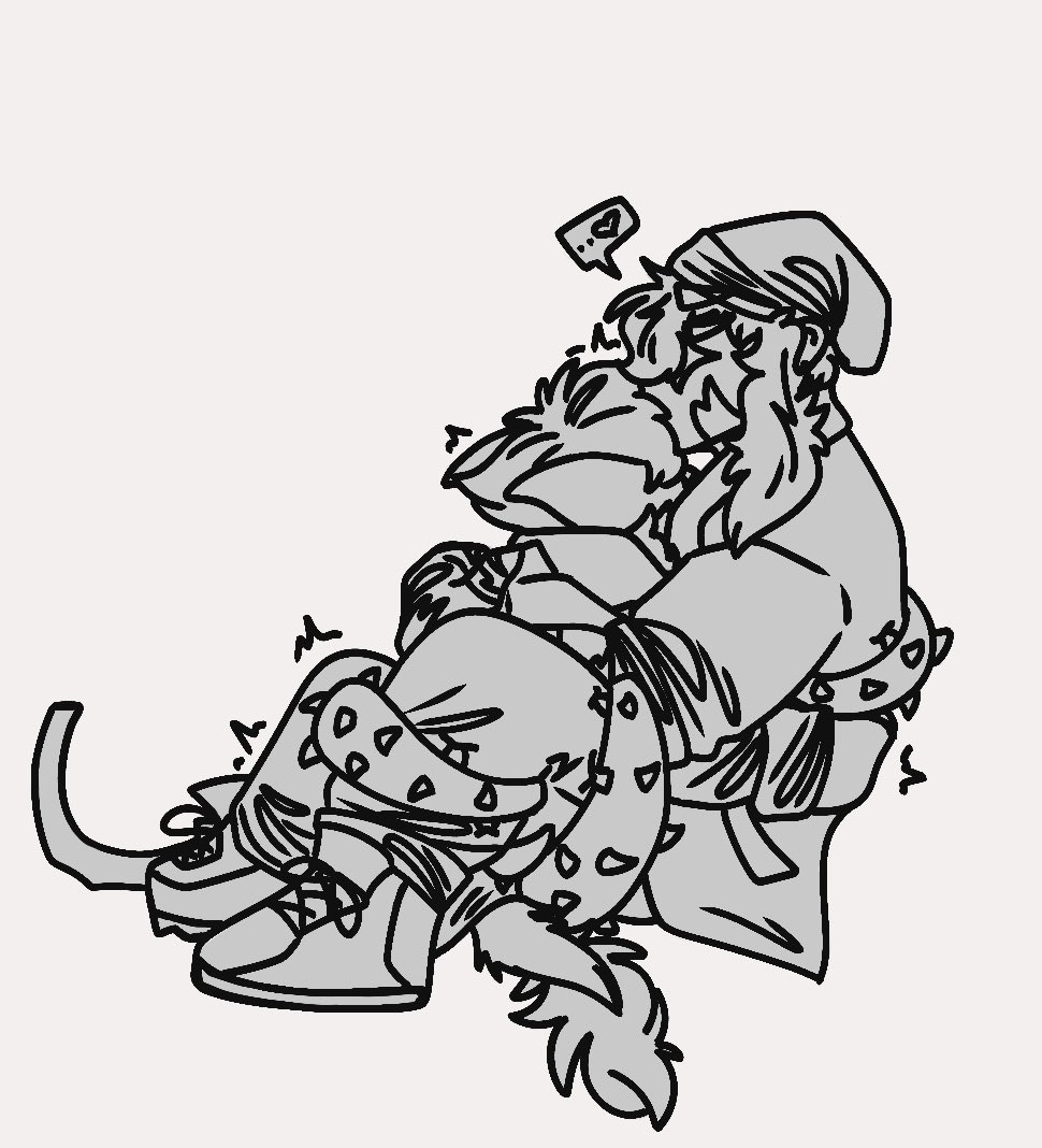 father_h0und's tweet photo. Soft reassurances. Gentle comfort.
β More beta willuz, you get a glimps of the prosthetic too Wild Dog (Lucia) has. #willuz #betatoh (I couldnβt decide which version to post so have both.) https://t.co/orBPyWxxx1