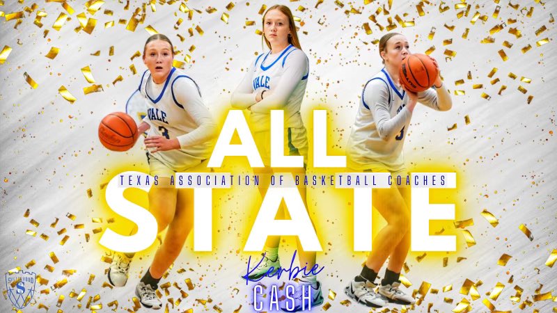 Congratulations to Kerbie Cash for being named to the 4A All-State Basketball Team by the Texas Association of Basketball Coaches!