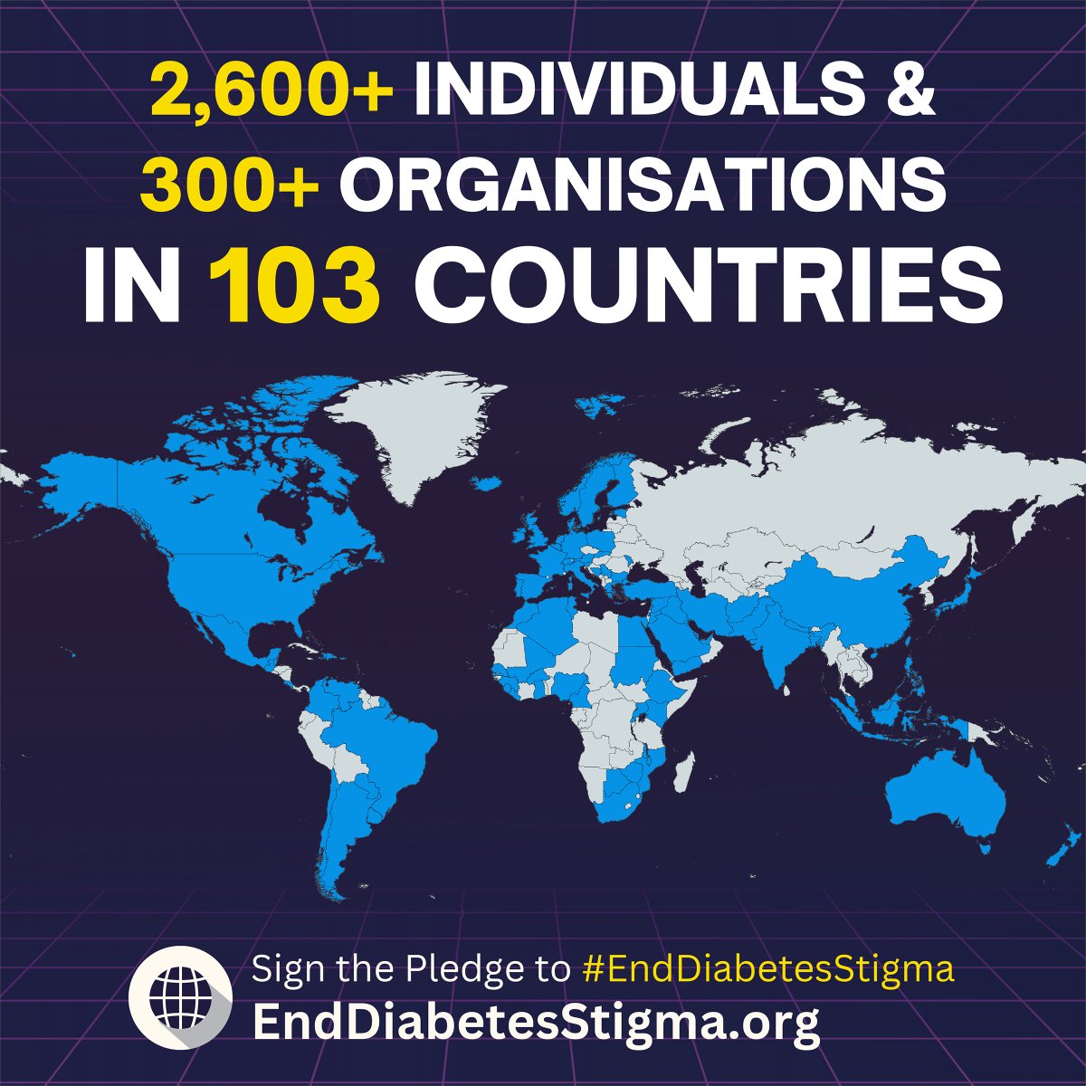 ACBRD's tweet image. 2600+ individuals and 300+ organisations have signed the Pledge to End Diabetes Stigma and Discrimination! 🙌 Make a commitment to #SupportNotStigma by signing the international Pledge
⬇️⬇️⬇️
EndDiabetesStigma.org #EndDiabetesStigma