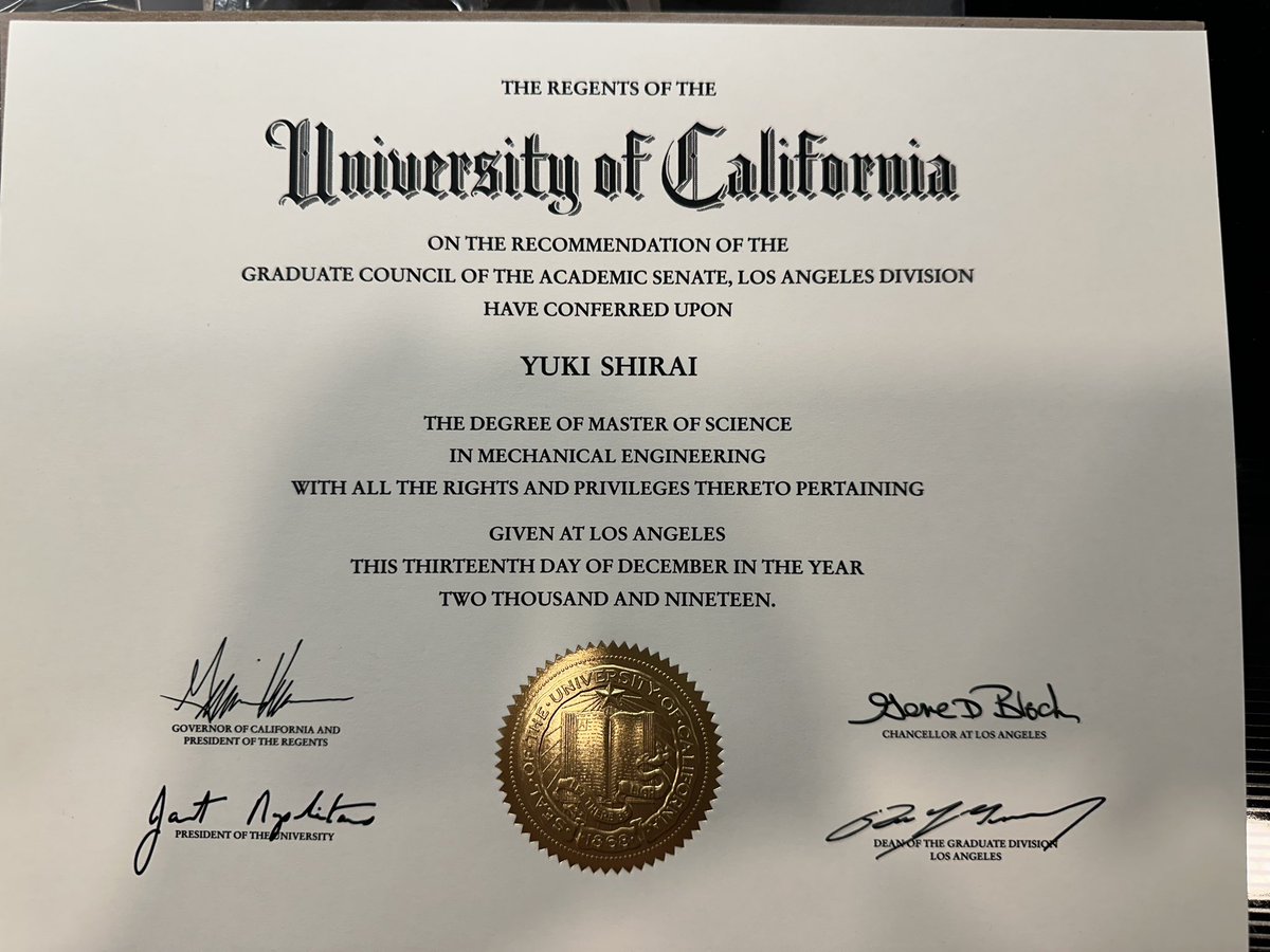 I finally got diploma for my MS after 4 years... I'm happy to get it before I get my PhD diploma this spring