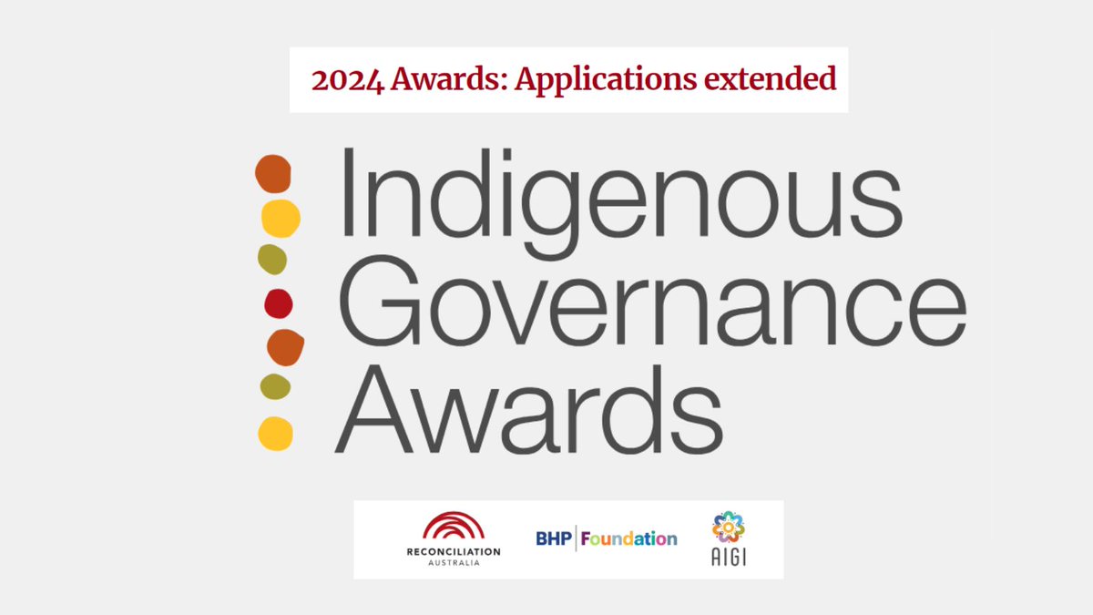 📢Applications for the Indigenous Governance Awards (IGA) have been extended until 3 April! The IGAs recognize the Aboriginal and Torres Strait Islander-led organizations that, through effective governance models, make contributions to their communities. bhp-foundation.org/en/news/2024/0…