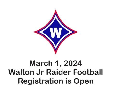 This is the official X (formerly Twitter) account for the WHS middle school football program! @JrRaidersFB @WaltonRecruits @coachdbrunner