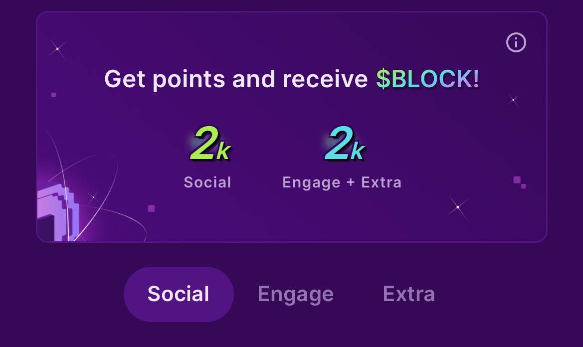 Ok, now I believe with $BLOCK since my Social pts has updated. ngeee 😬
Let's go fam! 🙌🏻 

Like, RT &amp; Comment

$BLOCK 
$GMRX
$PARAM 

<a href="/GetBlockGames/">BlockGames</a>
<a href="/GaiminIo/">GAIMIN</a>