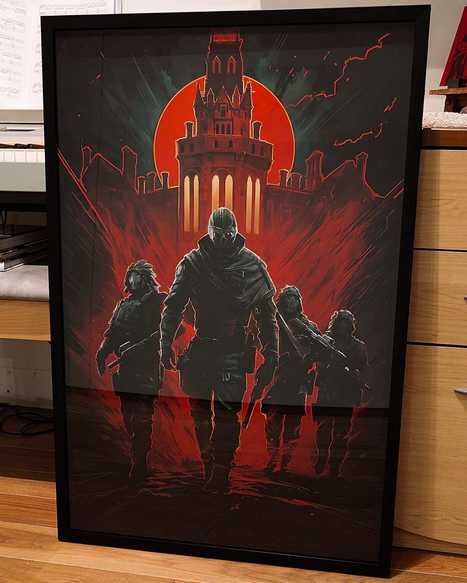 Some new art for the wall. Done by the talented John Bigorgne.

For those curious you can find it here art4fans.com/products/deimo…