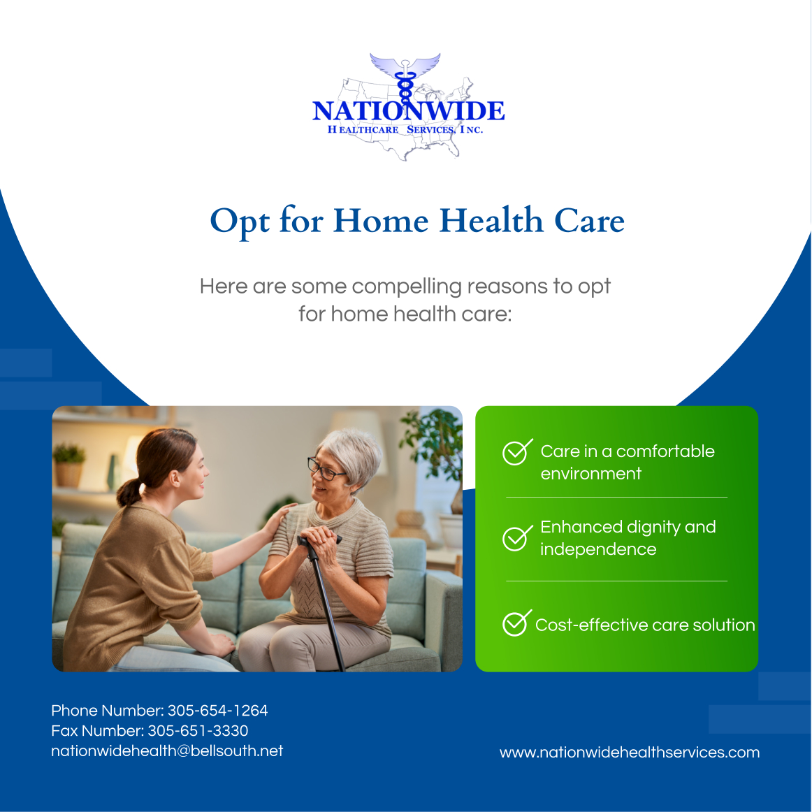 By choosing home health care, individuals can receive the medical attention they need while remaining in the familiar and supportive environment of their own homes. 

#MiamiGardensFL #ChooseHomeHealthCare #HomeHealthCare #ComfortableCare #CostEffectiveSolution