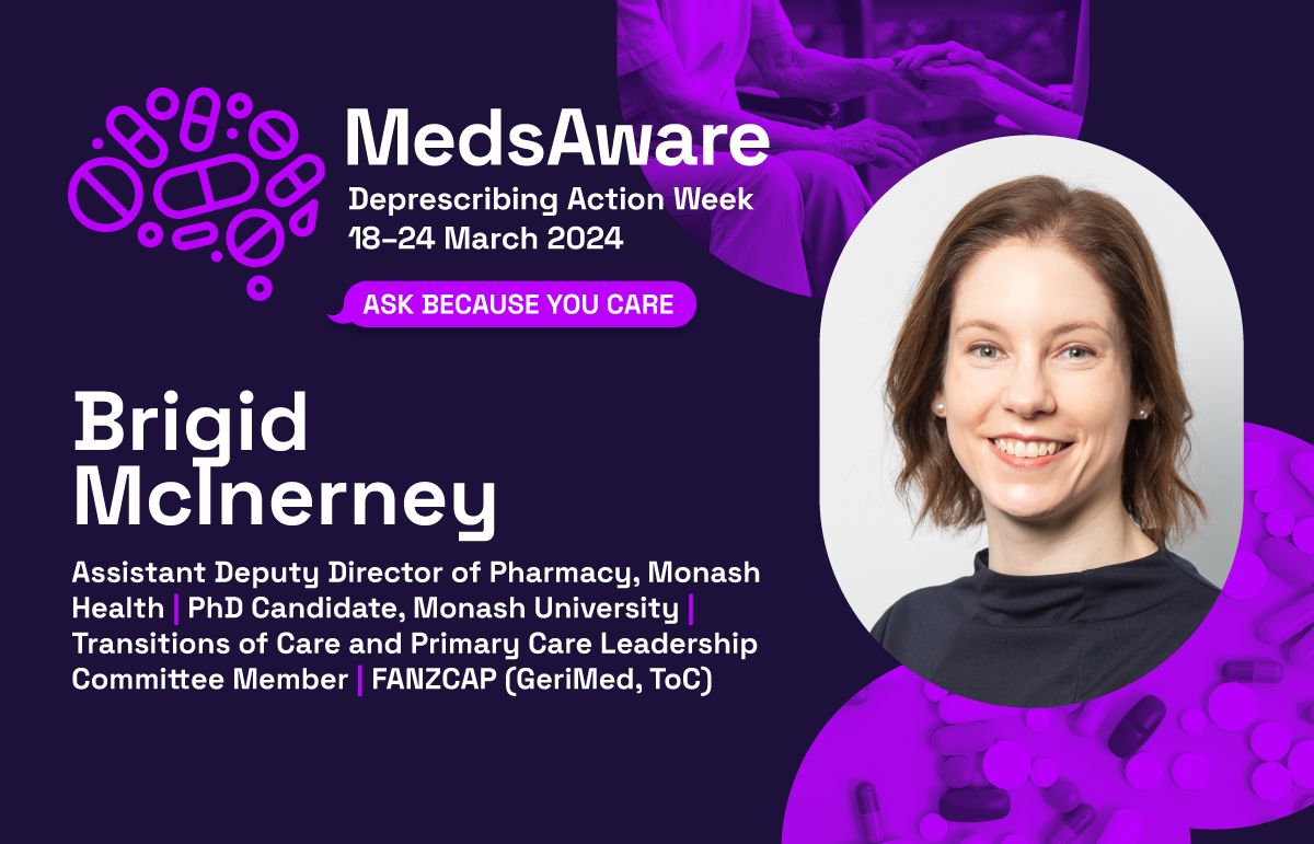 Advanced Pharmacy Australia (@adphaau) on Twitter photo #MedsAware We spent 'A Minute With...' <a href="/BrigidMcInerney/">Brigid McInerney</a> to chat about deprescribing! ๐๐ฌ
'Deprescribing is a vital part of good medication management and is as crucial to patient care as appropriate prescribing' ๐ฏ
Read our full A Minute With... Brigid: buff.ly/3Z51r3t #MedsAware We spent 'A Minute With...' <a href="/BrigidMcInerney/">Brigid McInerney</a> to chat about deprescribing! ๐๐ฌ
'Deprescribing is a vital part of good medication management and is as crucial to patient care as appropriate prescribing' ๐ฏ
Read our full A Minute With... Brigid: buff.ly/3Z51r3t