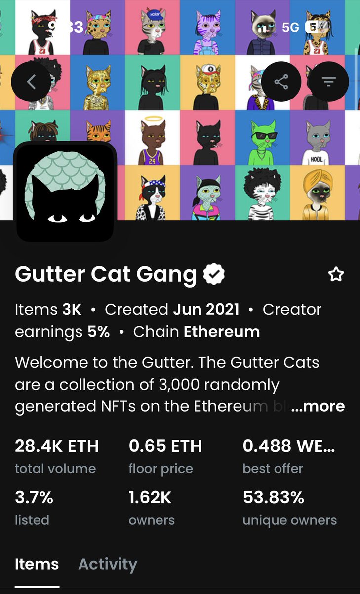 Send CATS higher 📈
We waited long enough 🫡
<a href="/GutterCatGang/">Gutter Cat Gang</a> 

GANG GANG‼️
#GutterCatGang 
#NFT