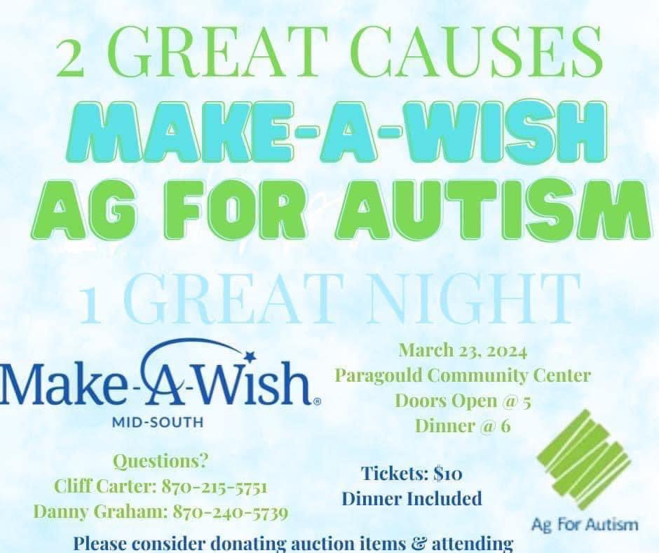 AgForAutism's tweet image. Please check our Facebook page for a look at all the great donations! (Annual Make-a-Wish and Ag for Autism Auction