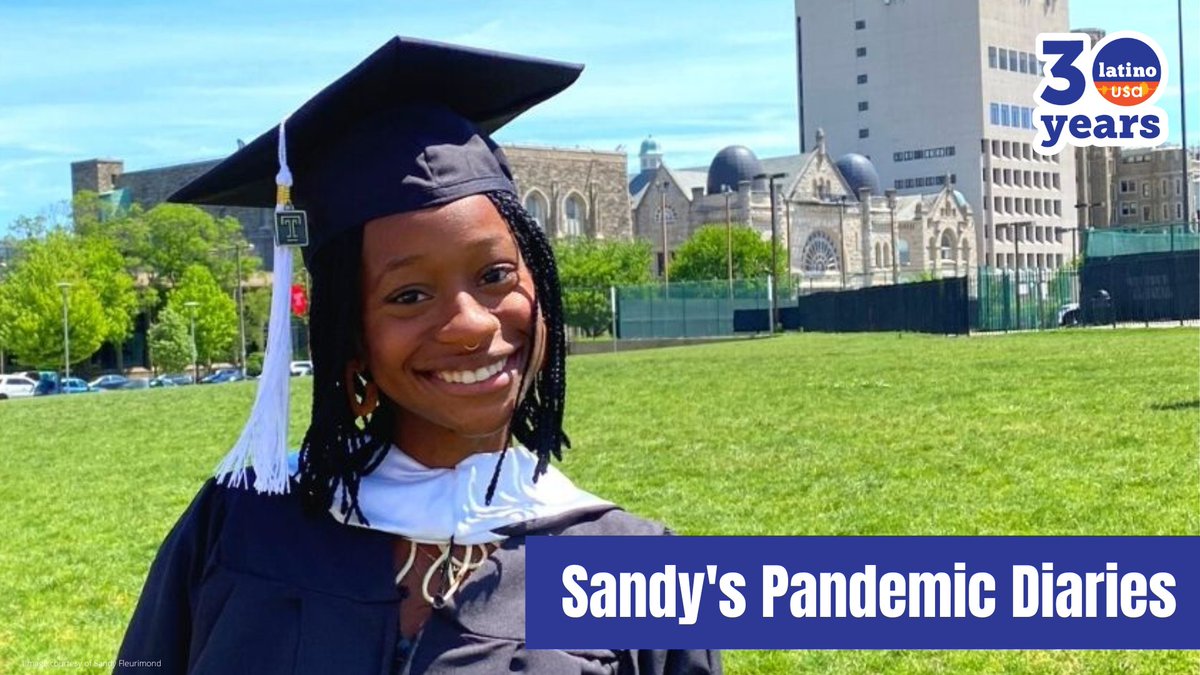 A @LatinoUSA podcast is out🎧 In this rebroadcast, in collab w/ Philly Audio Diaries, Sandy Fleurimond, a 1st generation Haitian-American college graduate, shares her story of loss and growth after the pandemic flipped her senior year upside down. LINK➡️ bit.ly/3TpYRmc