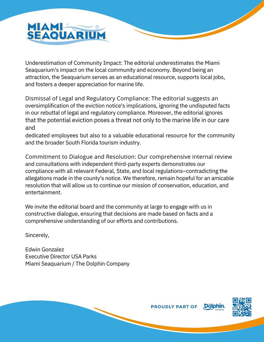 On March 11, the Miami Herald published an article riddled with inaccuracies. Therefore, we have written and sent this letter to the media as a right of reply. It is crucial for us to share our response with the community.  <a href="/Ogilbert/">Chairman Oliver G. Gilbert III</a> <a href="/MarleineBastien/">Marleine Bastien</a> <a href="/MickySteinberg/">Micky Steinberg</a>