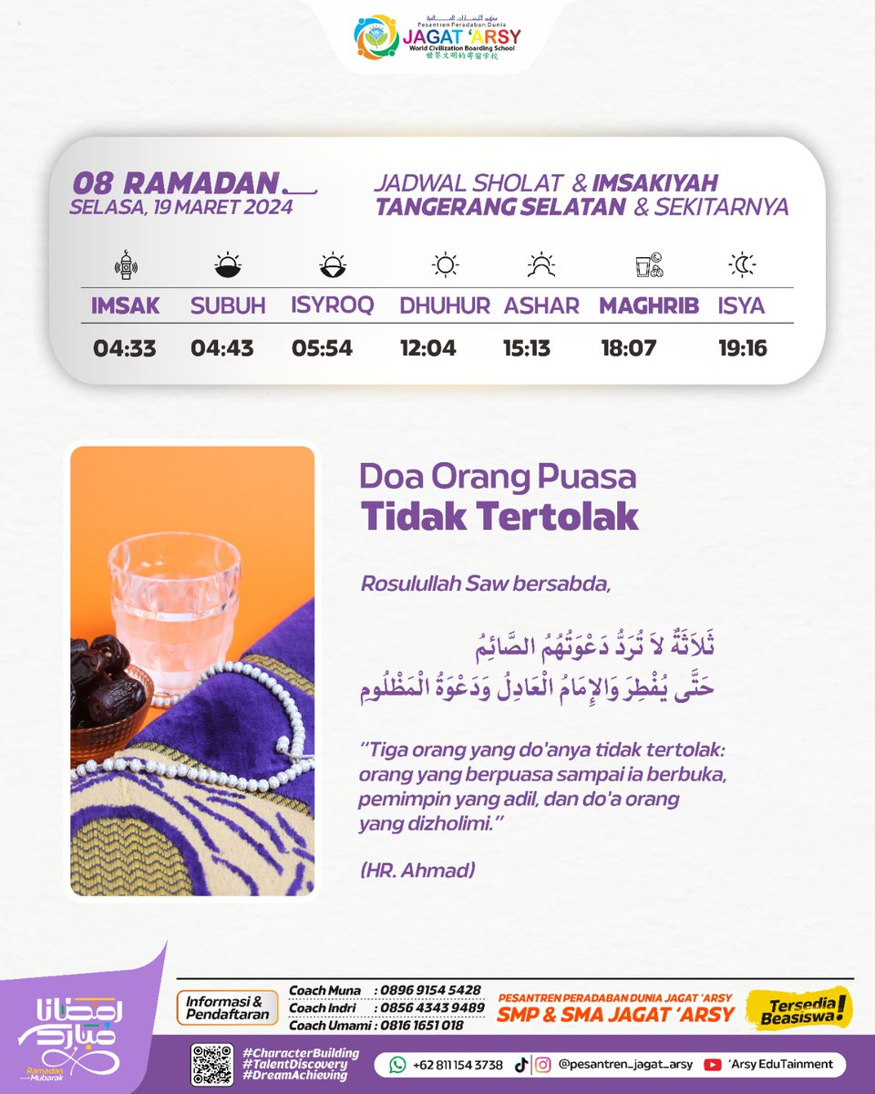 Sudah masuk minggu ke dua puasa loh... 
Masih semangat???