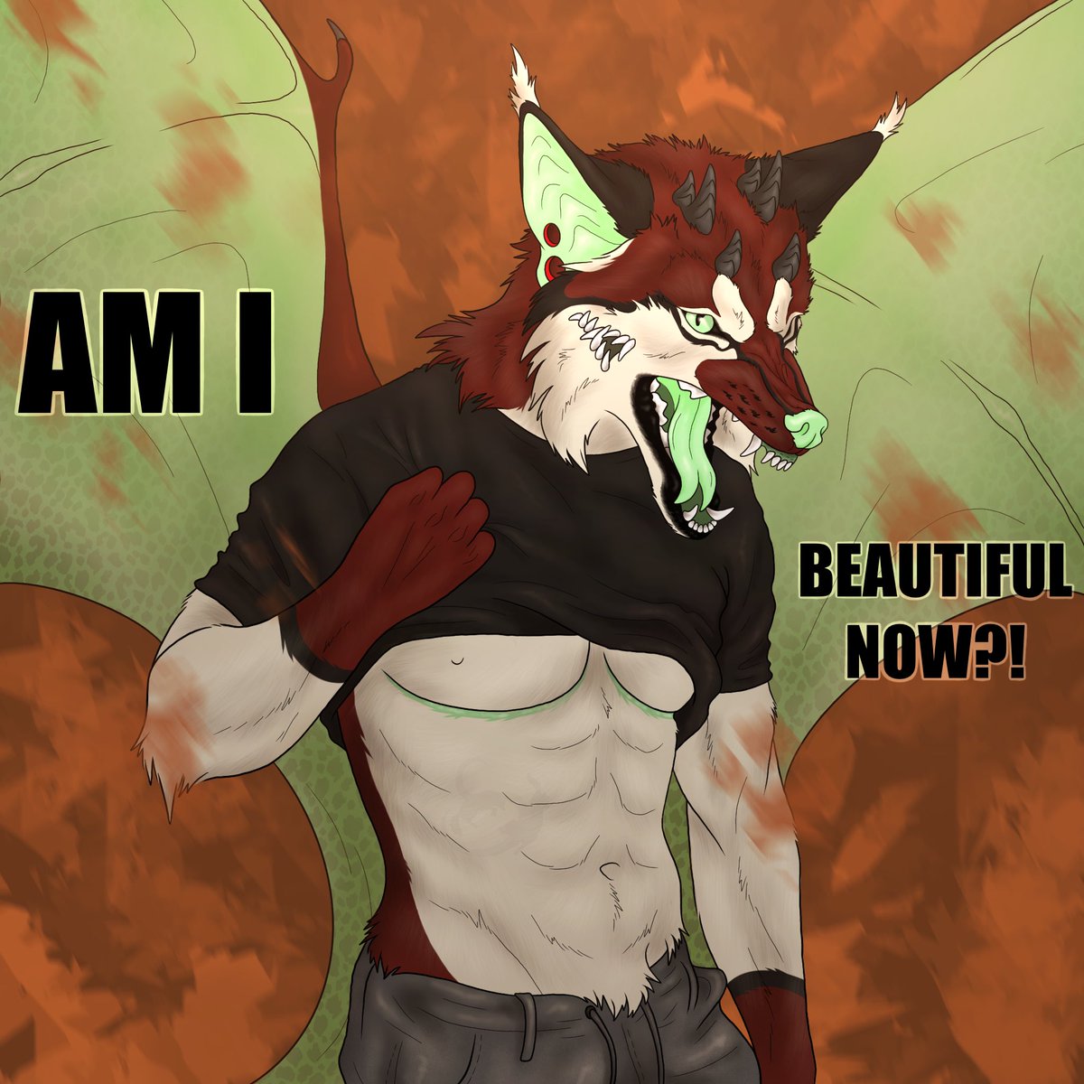 ebony_raven01's tweet photo. Finished vent art comm for the wonderful gasoline_swigger on Insta
Always love working on my fav hell hound… they reached out to me for this piece of Aliases with top surgery scars, asking if he’s “beautiful now?”
#furryart #furrycommission #furryvent https://t.co/nHwxxustzl