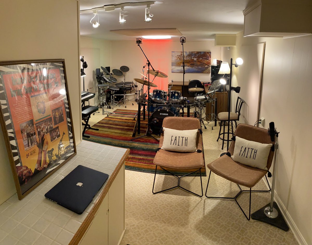 Carldrums's tweet photo. Studio remodel in progress. So excited to have a new workspace. Stay tuned for some new music. The adventure continues! :-) https://t.co/Np3YlzrmiL