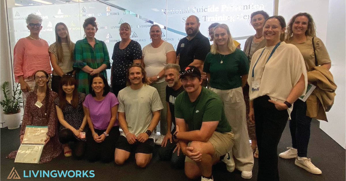 📸Last week, #LivingWorks' training in Newcastle, NSW, included parents, psychs, educators, corrections officers, case workers, and the community. Thanks to @NSWHealth, it's fully funded, & spots are available until June 30. Register for free training at: livingworks.com.au/NSW