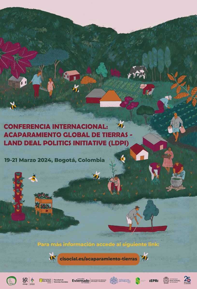 Del 19 al 21 de marzo en los Andes: Conferencia internacional sobre Acaparamiento Global de Tierras. Exploraremos patrones de concentración de tierras, su relación con la crisis climática y cómo lograr un acceso justo. Entrada gratuita previa inscripción ⬇️
