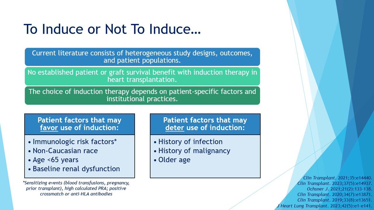 accpcardprn's tweet photo. This week's PGY2 CE Spotlight is brought to you by Dr. Sara Hudson from WVU! She discusses the role of induction therapy in heart transplantation! https://t.co/OfYEDx3rso