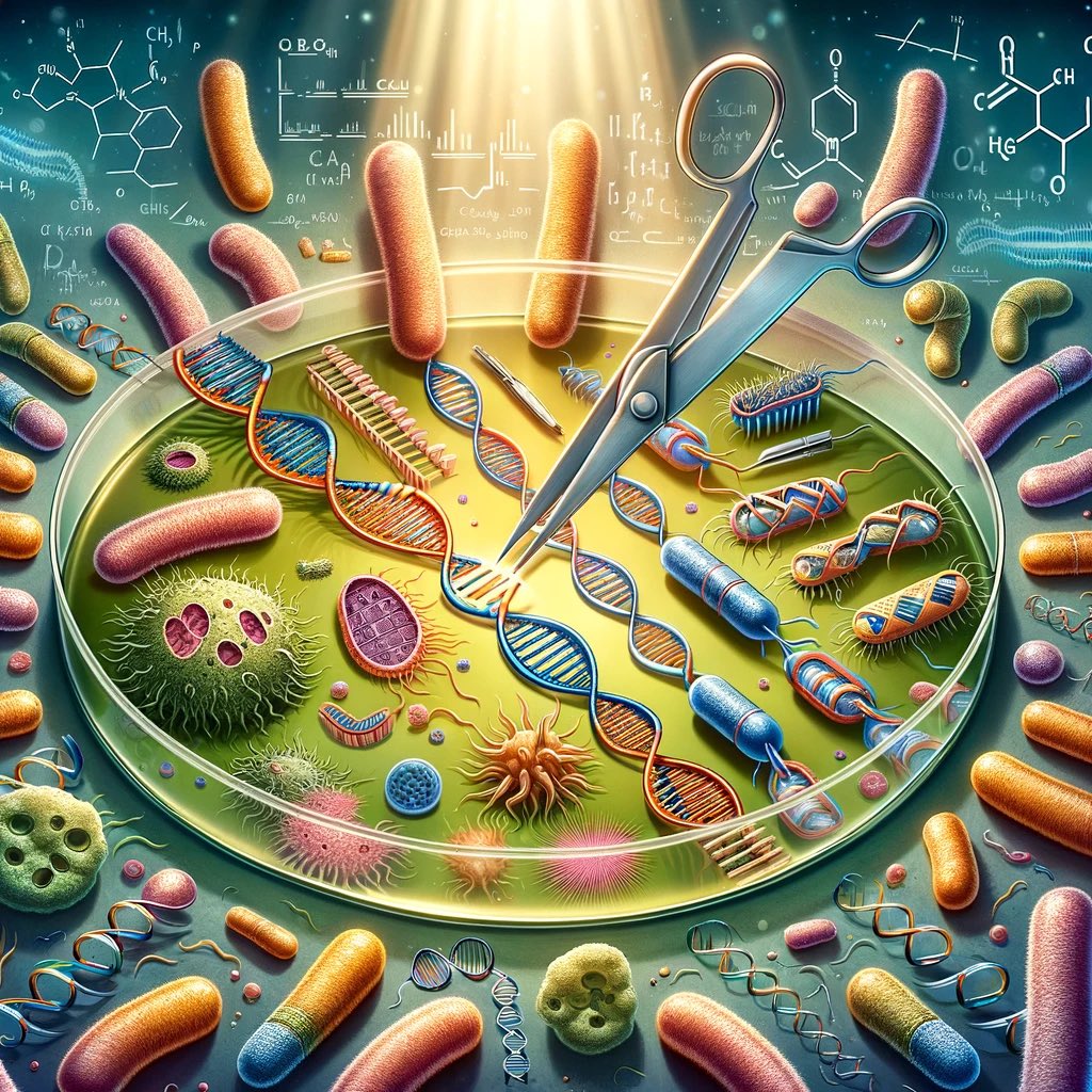 تقنية كريسبر CRISPR  فكرتها في الأصل ماخوذه من طريقة الاستجابة المناعية للبكتيريا اذا أُصيبت بالفايروسات، كيف يحدث ذلك؟ 
- عندما تهاجم الفايروسات (تسمى العاثيات او البكتيروفاج) البكتيريا. تقوم البكتريا باخذ قطعه من الحمض النووي للفايروس، وذلك بواسطة انزايمين هما Cas 1 و Cas2. 
-
