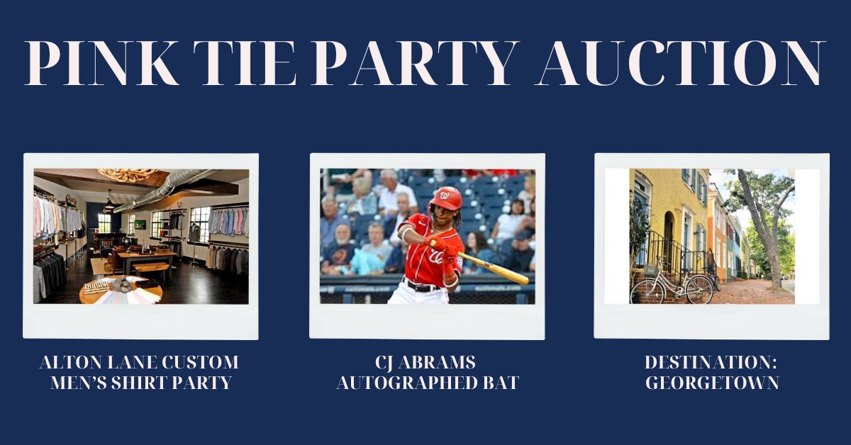 CherryBlossFest's tweet image. The bidding continues!

Support the Festival’s annual fundraiser through the Pink Tie Party Auction! Place your bids today: brnw.ch/21wHMxn

🌸 Destination: Georgetown Package
🌸 Alton Lane Custom Men’s Shirt Party
🌸 CJ Abrams Autographed Bat

 #SpringTogether