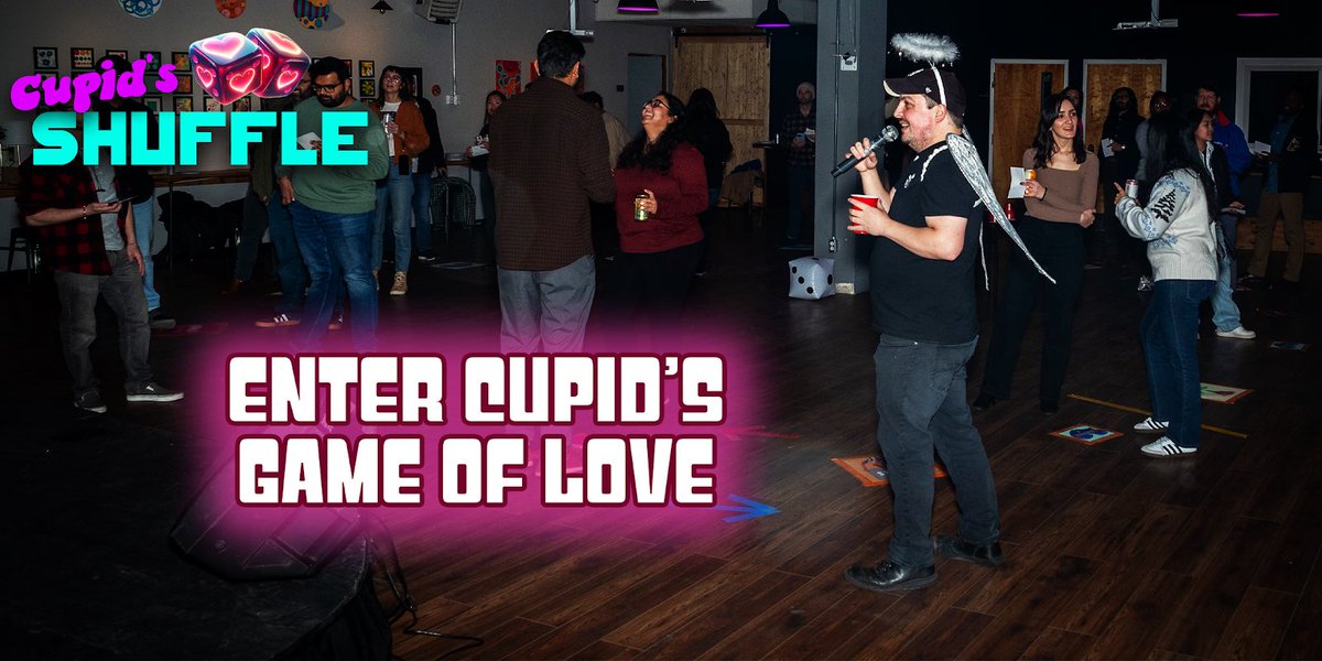 sipstudiosjc_'s tweet photo. Feeling lonely? Come meet your special someone at our new Game Show Cupid’s Shuffle! This Wednesday (March 13th) 

🎟️ Tickets: https://t.co/UtHYCTcIkI https://t.co/MS6YGX5Ry6