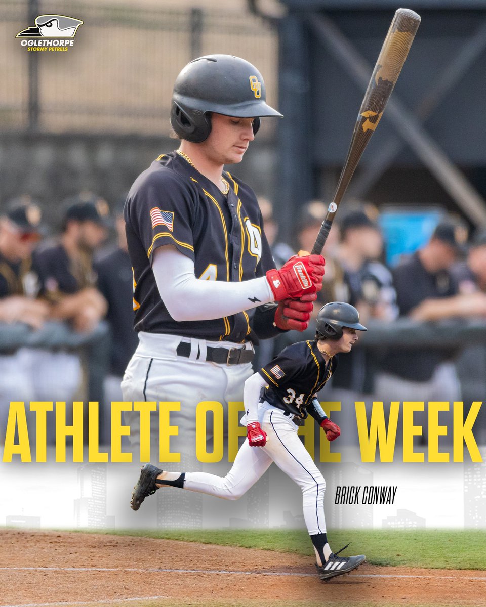 ATHLETE OF THE WEEK! 🔥🔥 Brick Conway picks up the weekly honor after leading us at the plate against No. 4 BSC. 👏👏👏 #StayStormy | #GoPetrels