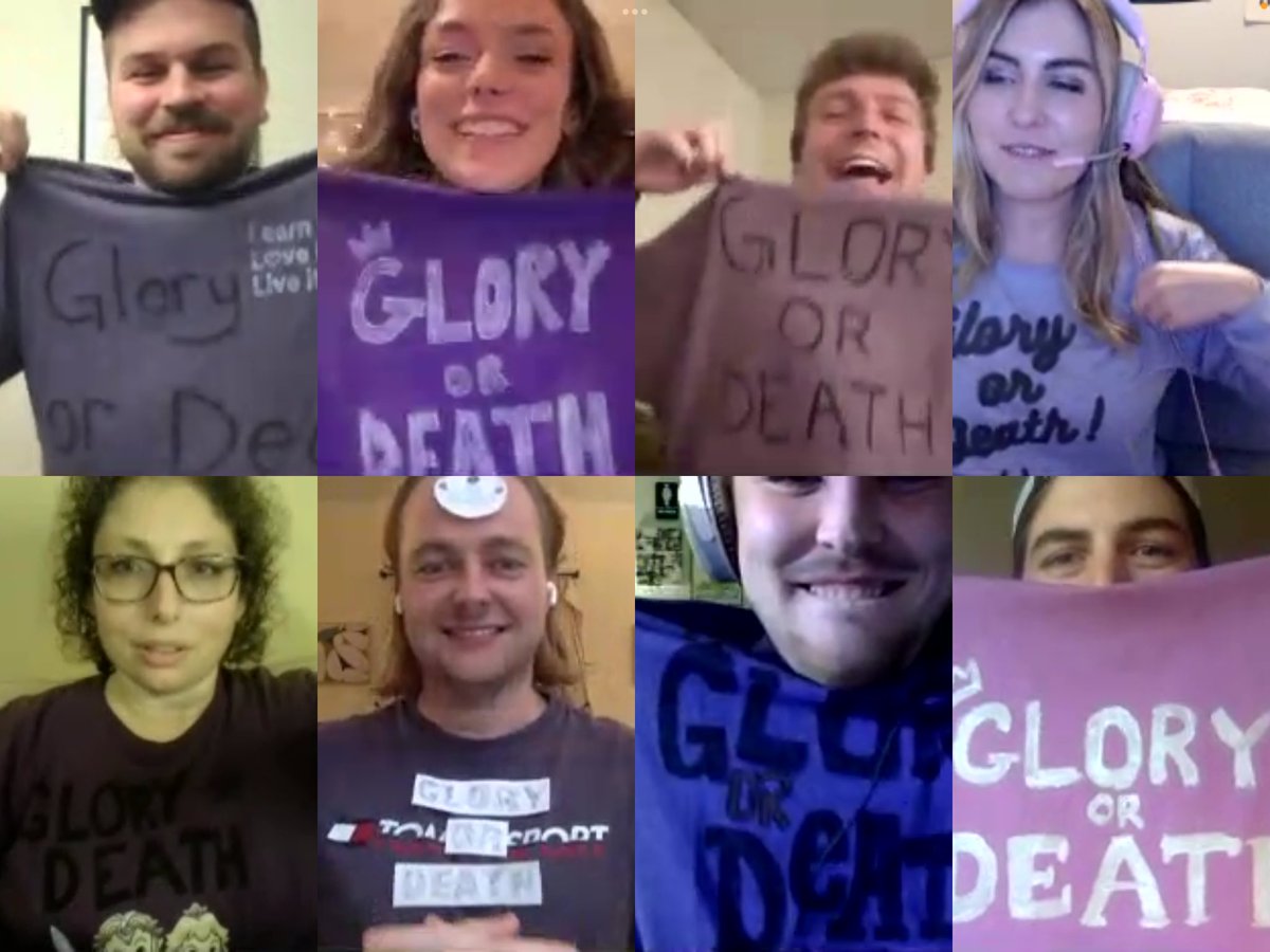 ExpeditionOnlin's tweet photo. Team George has team spirit 🙌 

Will they prevail? Find out tonight at 9PM EST on a new episode of  Expedition Online. #GloryorDeath https://t.co/73kjn41jlH